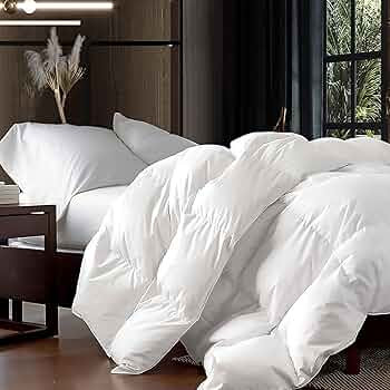 Luxurious Oversized King 108" x 98" Size Goose Down Fiber Waterfowl Feather Fiber Comforter Duvet... | Amazon (US)