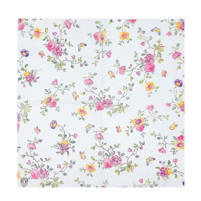 Wrapables Floral 2 Ply Paper Napkins (40 Count) for Wedding, Dinner Party, Tea Party, Decorative Decoupage Butterflies Pink | Target