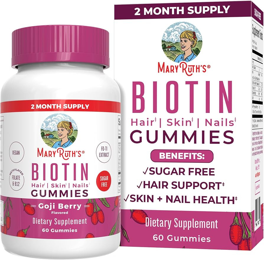 MaryRuth Organics Biotin | Sugar Free | 2 Month Supply | Biotin Gummies | Biotin Vitamins for Hai... | Amazon (US)