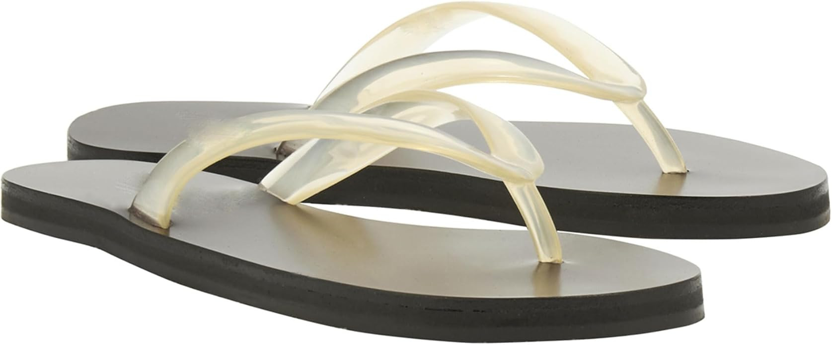 Jelly Beach Flip Flop for Women Clear Jelly Sandals Jelly Slides Shoes | Amazon (US)