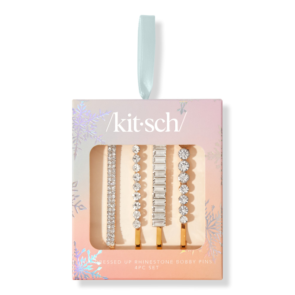 Kitsch All Dressed Up Rhinestone Bobby Pins 4 Piece Set | Ulta