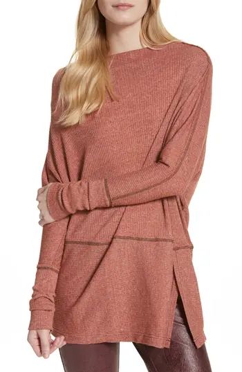 Women's Free People Londontown Thermal Tee, Size Large - Red | Nordstrom