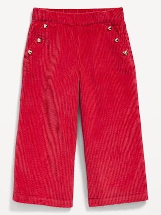 Pull-On Wide-Leg Corduroy Pants for Toddler Girls | Old Navy (US)
