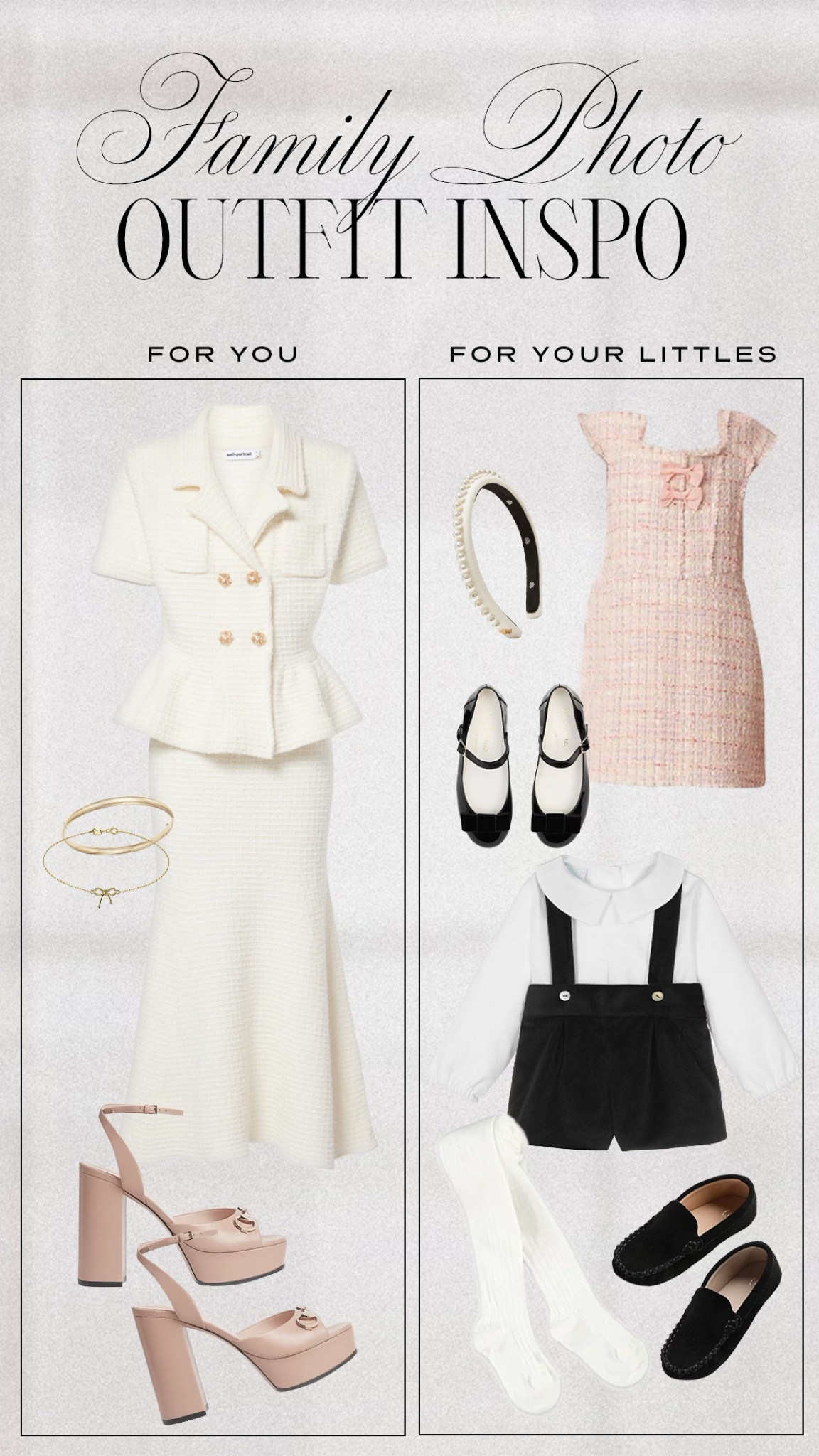 This last one, like the others, is so chic. Perfect for a family holiday card!