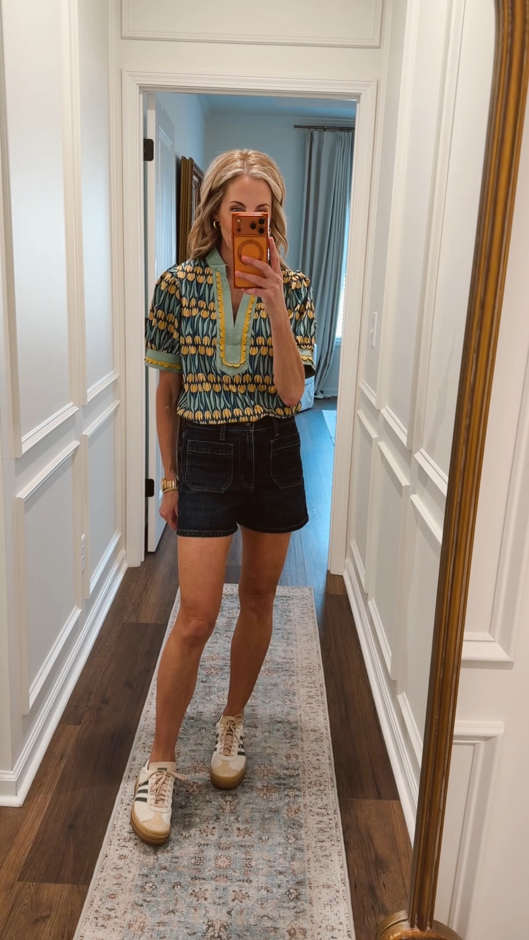 Today’s outfit of the day!! Amazon top under $30. Walmart shorts under $30 Adidas shoes. 

#LTKdayinmylife #LTKgrwm #LTKmomlife