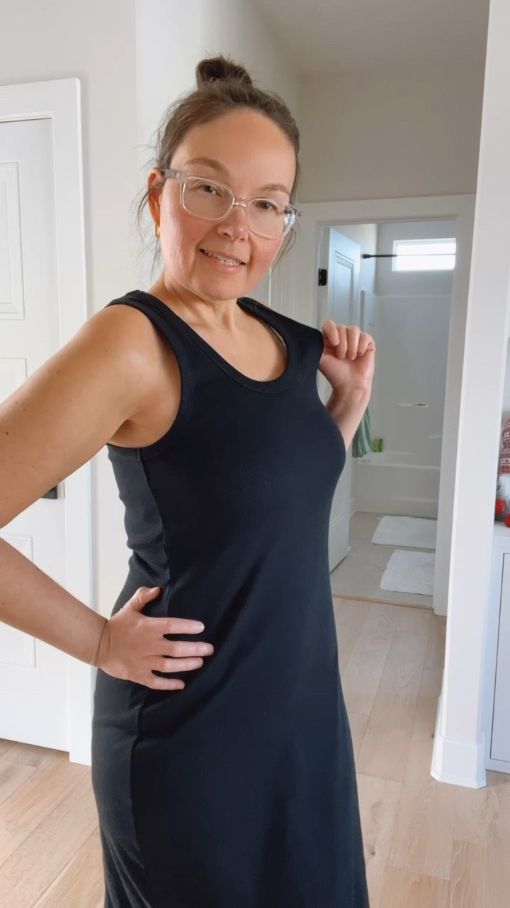 Keep OR keep looking?? 🤔 Black midi dress, tank dress, Target fashion, sleeveless dress, spring fashion, summer dress, spring dress 

#LTKfit #LTKunder50 #LTKcurves