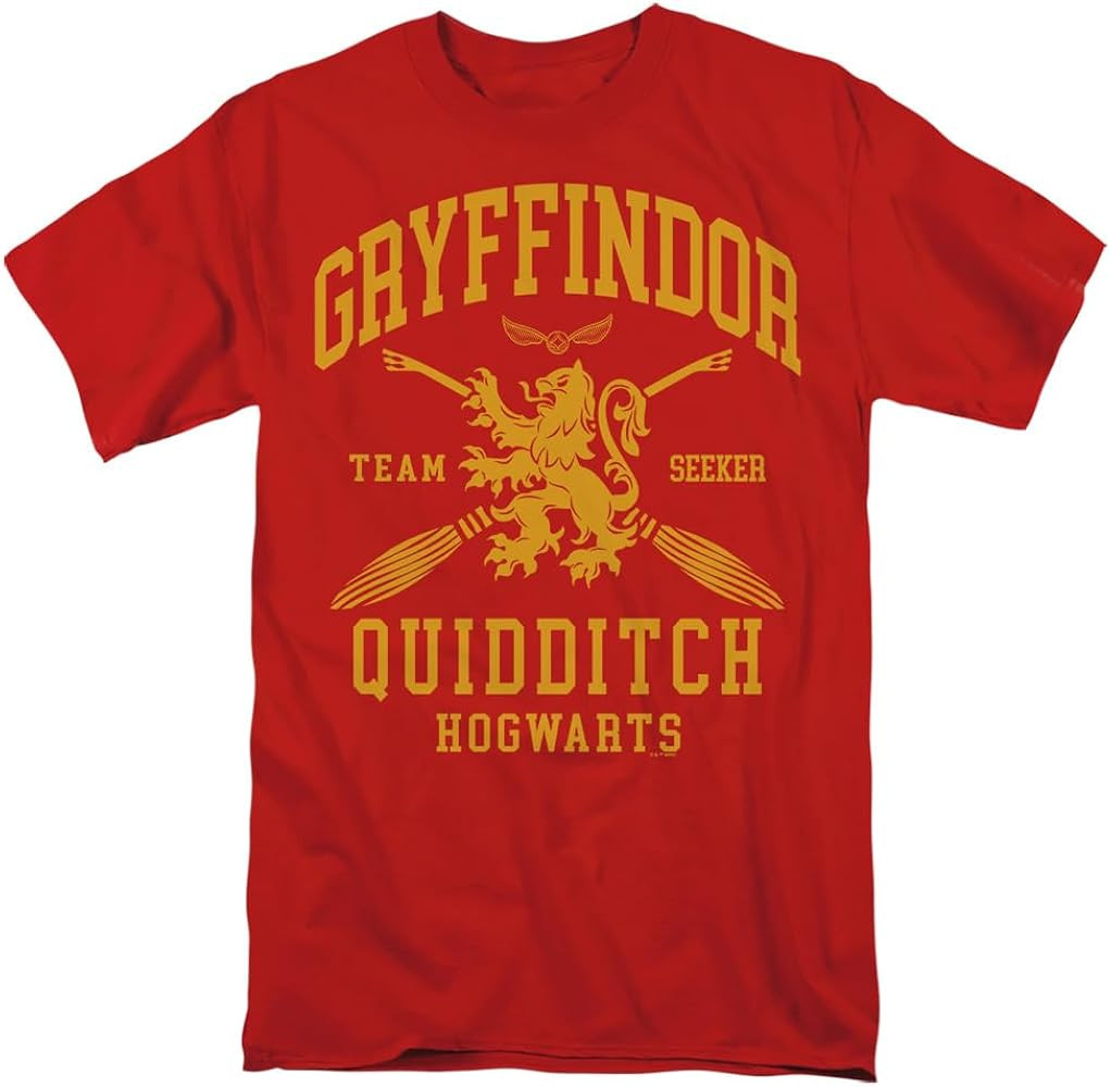 Harry Potter Hogwarts Houses Quidditch Team Unisex Adult T Shirt | Amazon (US)