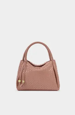 Katie Loxton Nova Woven Texture Top Handle Bag in Off White at Nordstrom | Nordstrom
