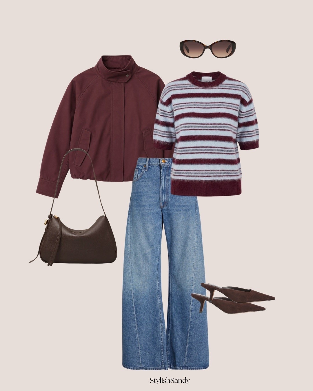 Burgundy outfit style inspo
Vince funnelneck jacket
Stripe sweater
Mother lemon twist jeans - regular & petite
Mules
Cool handbag & sunnies 

#stylishsandy #styleinspo #falloutfit #burgundyoutfit

#LTKOver40 #LTKSeasonal #LTKMidsize