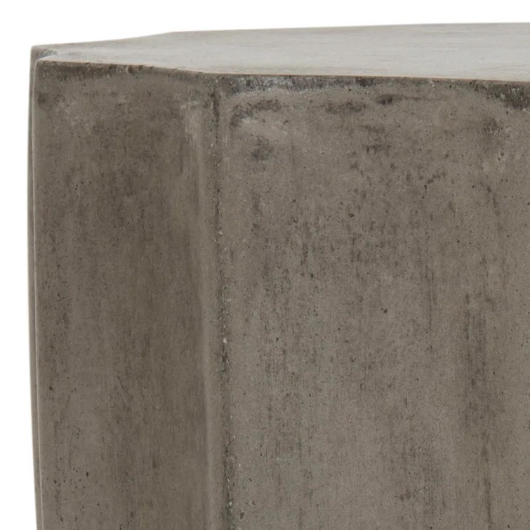 Coulver 17.7'' Tall Concrete Abstract End Table | Wayfair North America
