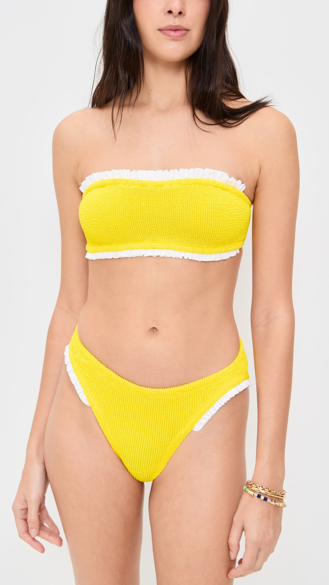 Hunza G Tracey Frill Bikini Set | Shopbop | Shopbop