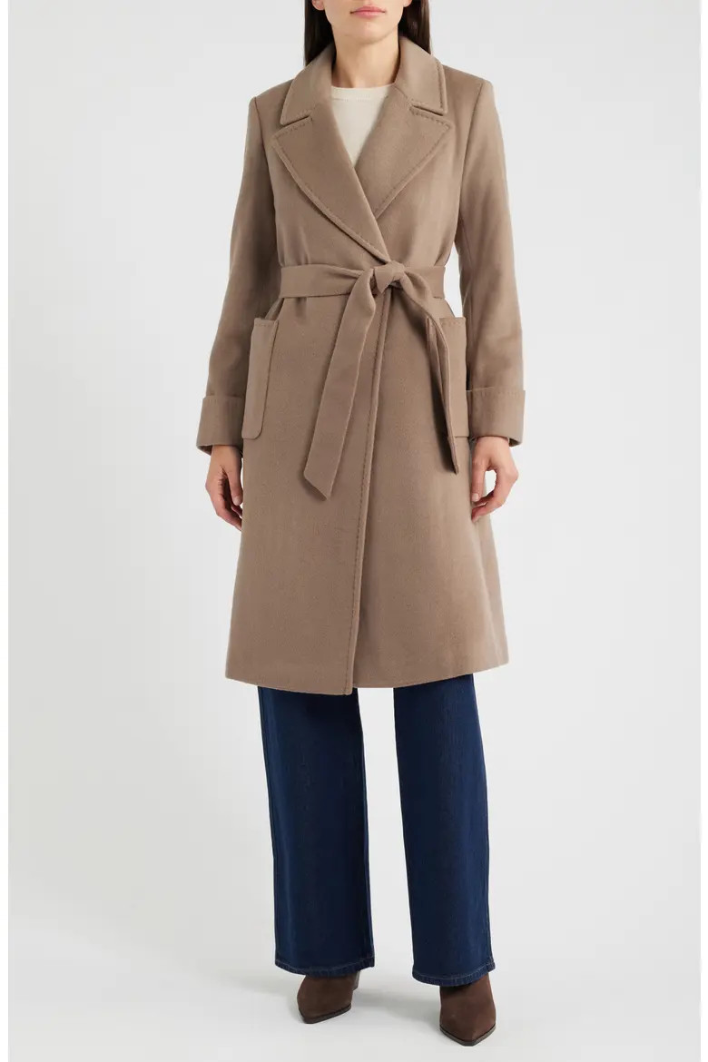 Wool Blend Wrap Coat (Women) | Nordstrom | Nordstrom