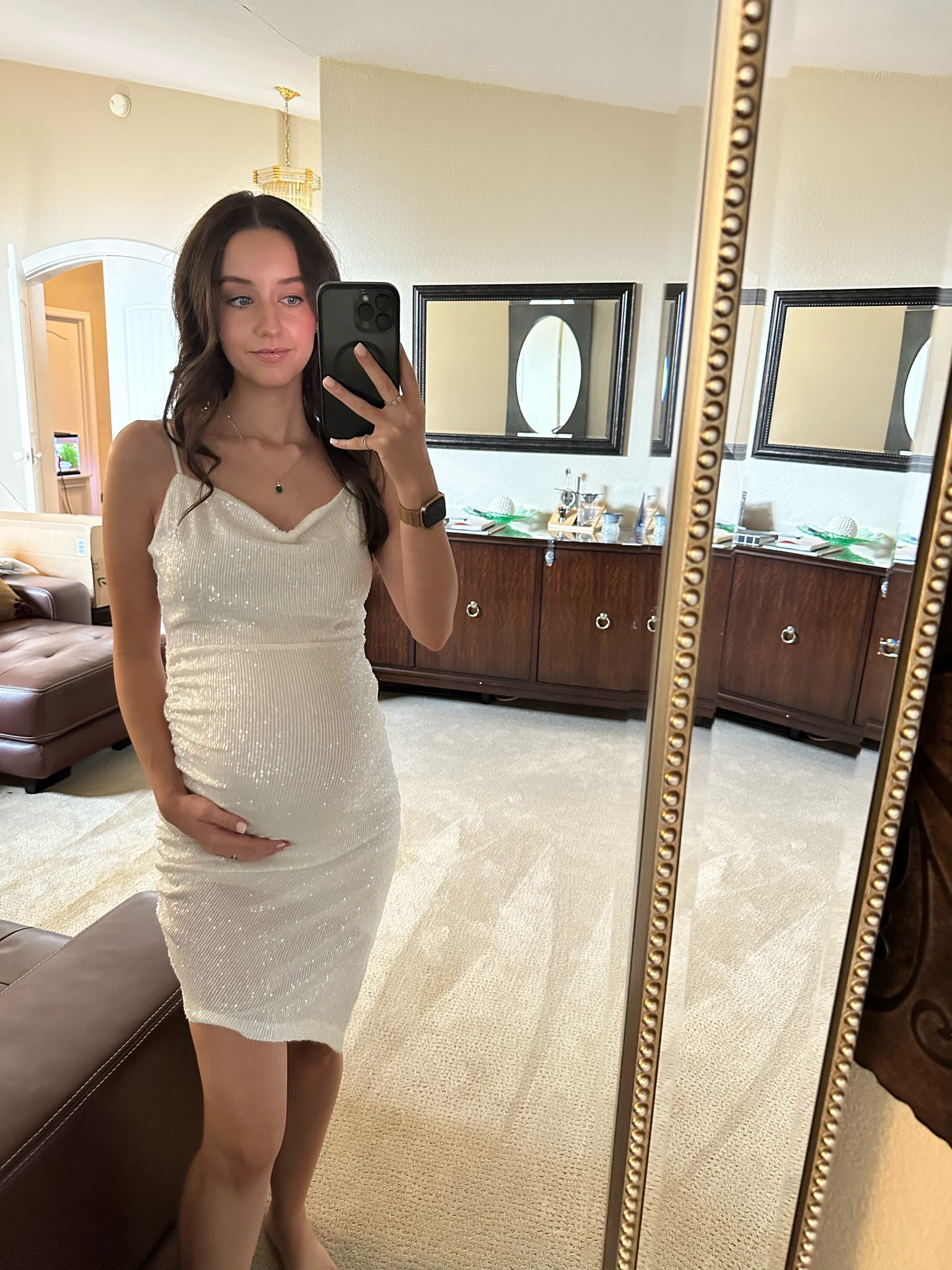 Sequin dress , non maternity but bump friendly ! 💫

#LTKunder100 #LTKbump #LTKstyletip