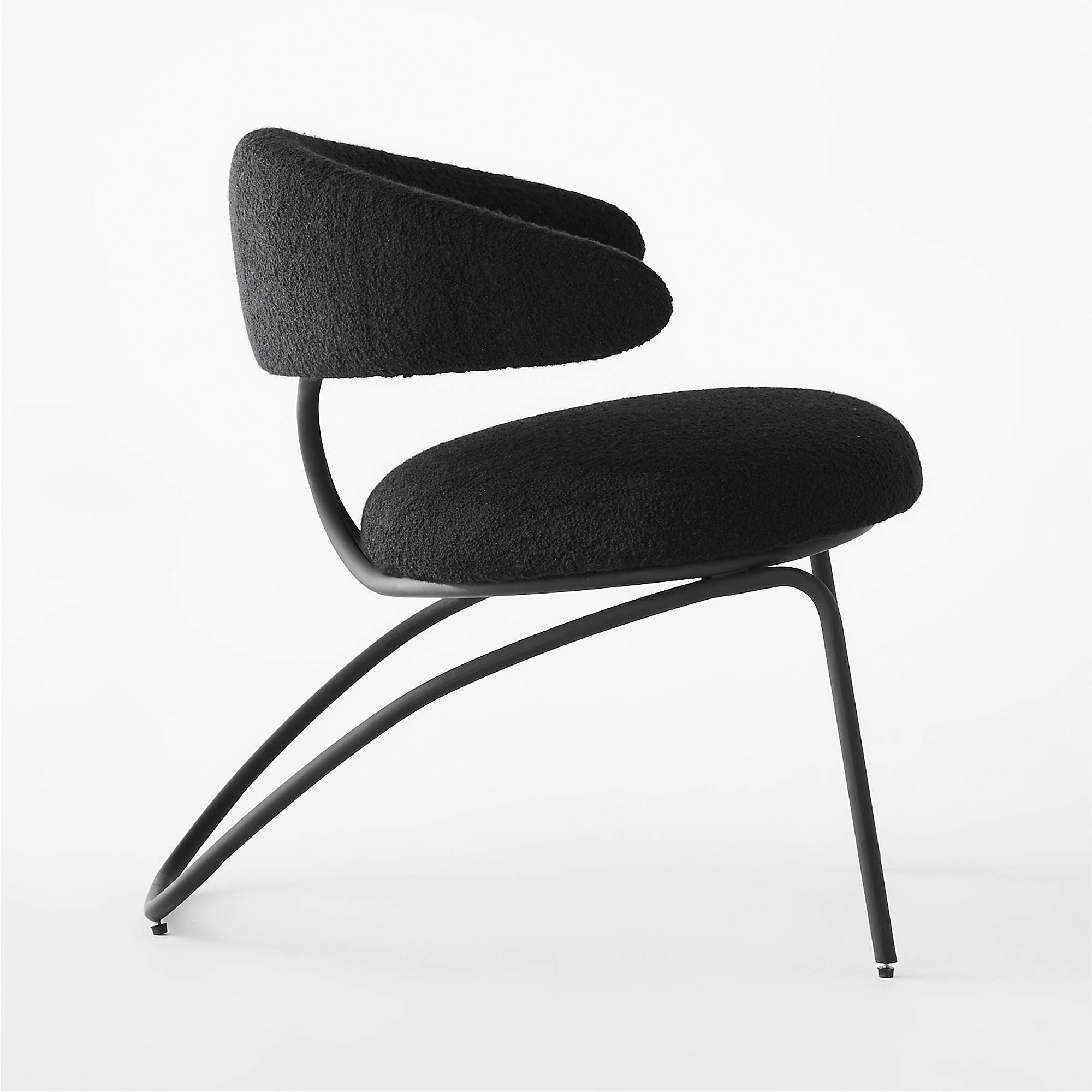 Gondola Black Wool Chair | CB2 | CB2