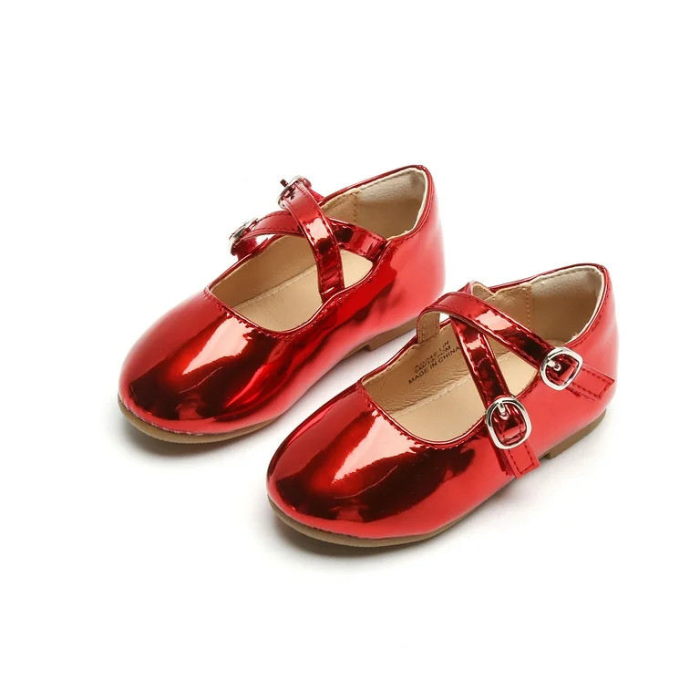 ESTINE Girl's Toddler/Little Kid Ballet Mary Jane Dress Shoes (AG246 Red/Toddler 6M) | Walmart (US)