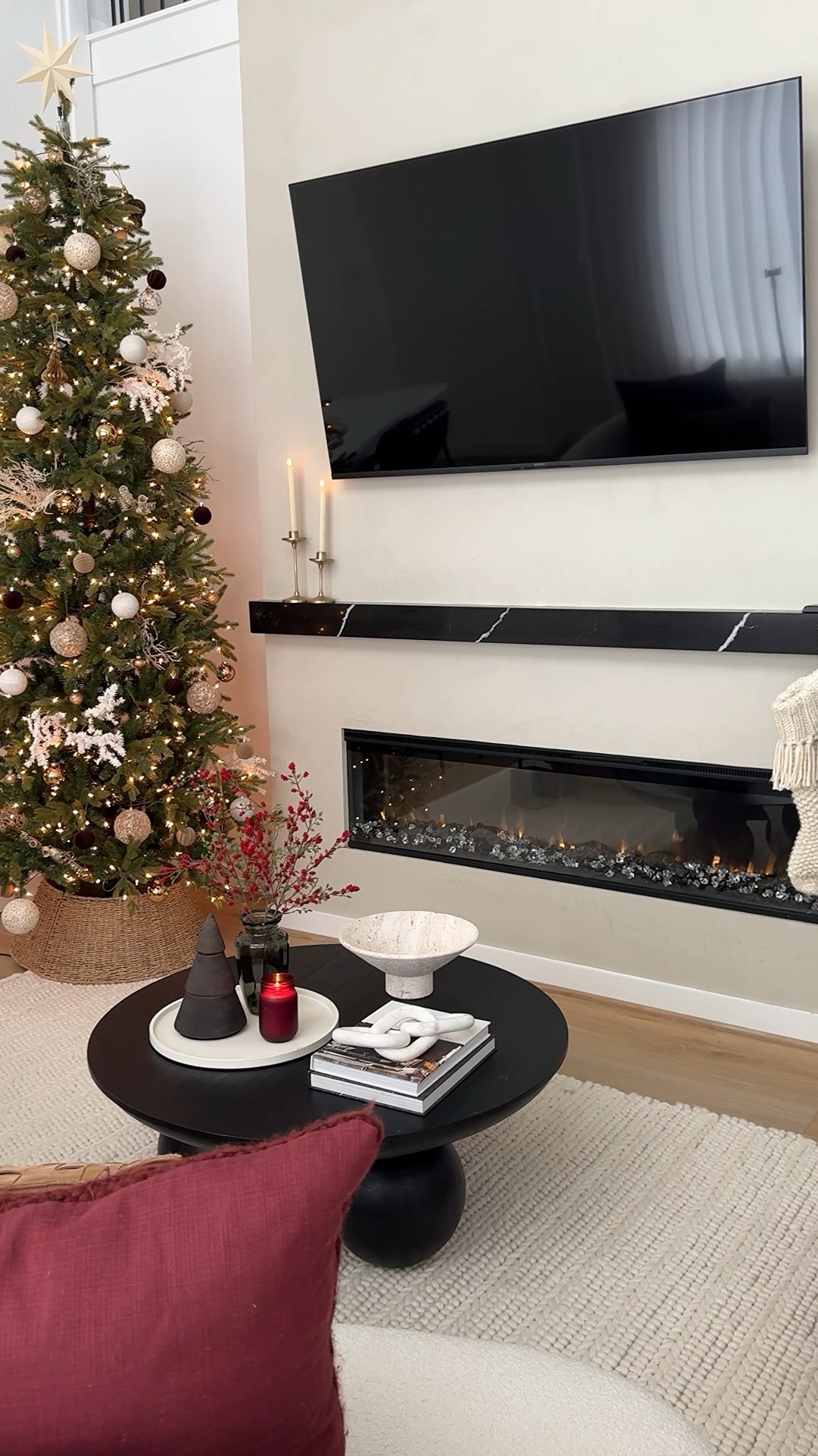 Let’s decorate for Christmas! 🎄❤️✨ I finally got my Christmas decor up and I am loving how festive, yet minimal it feels in here! I reused a lot of my old decor (from the past few years) but found a few Christmas decorations finds from Target for a great price. Linking everything below! 

#LTKSeasonal #LTKVideo #LTKHoliday