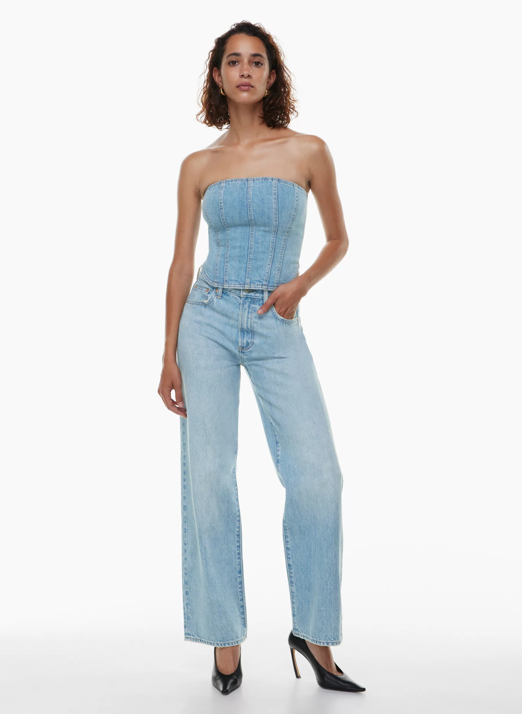 THE FARRAH HI-RISE WIDE JEAN | Aritzia