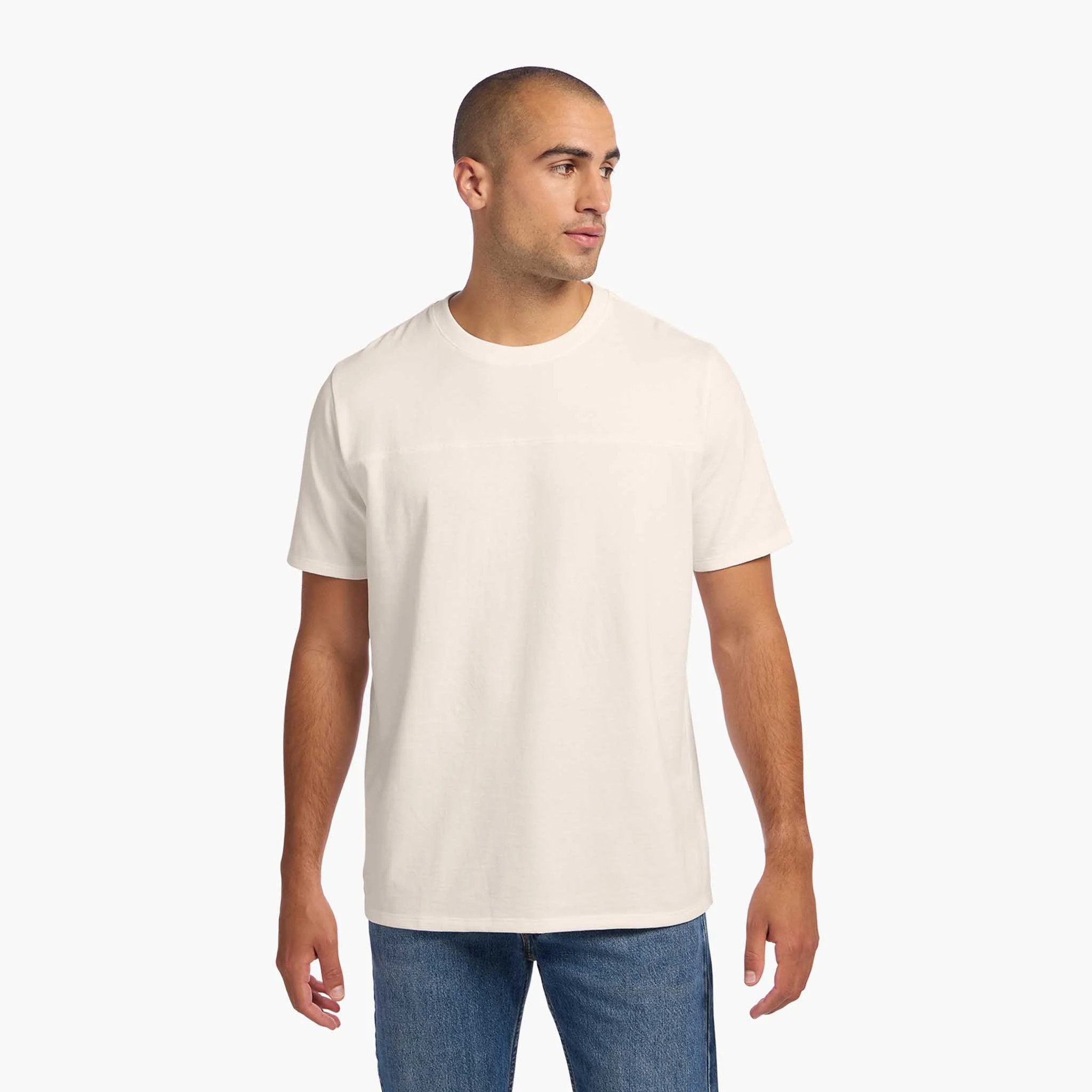 Men's Steady Seamed Tee | Linen | Nuuds US