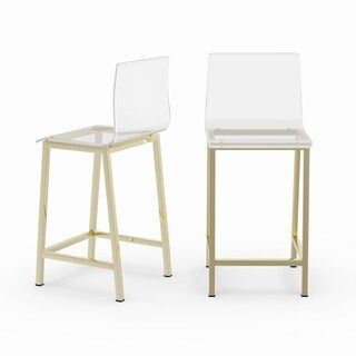Silver Orchid Svendsen Clear Acrylic Counter Stool (Set of 2)Image Gallery1 / 10Tap to ZoomSALEPr... | Bed Bath & Beyond