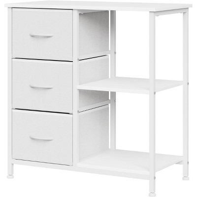 COZONY Modern 3 Drawer File Cabinet, Printer Stand w/ 2 Open Storage Shelves, Fabric Filing Cabinet Under Desk Office Organization for Home/Office | Target