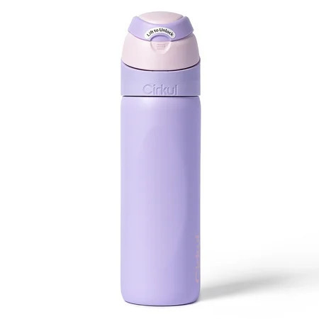 Cirkul 26oz StrawSip Flip Water Bottle, Stainless Steel, Double Wall Insulated, Daydream (Lilac) | Walmart (US)
