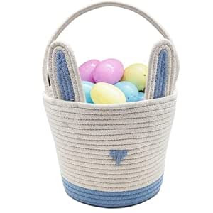 Easter Baskets for Kids Bags Gifts for Girls/Boys Easter Egg Hunt Supplies Easter Basket Empty Pa... | Amazon (US)