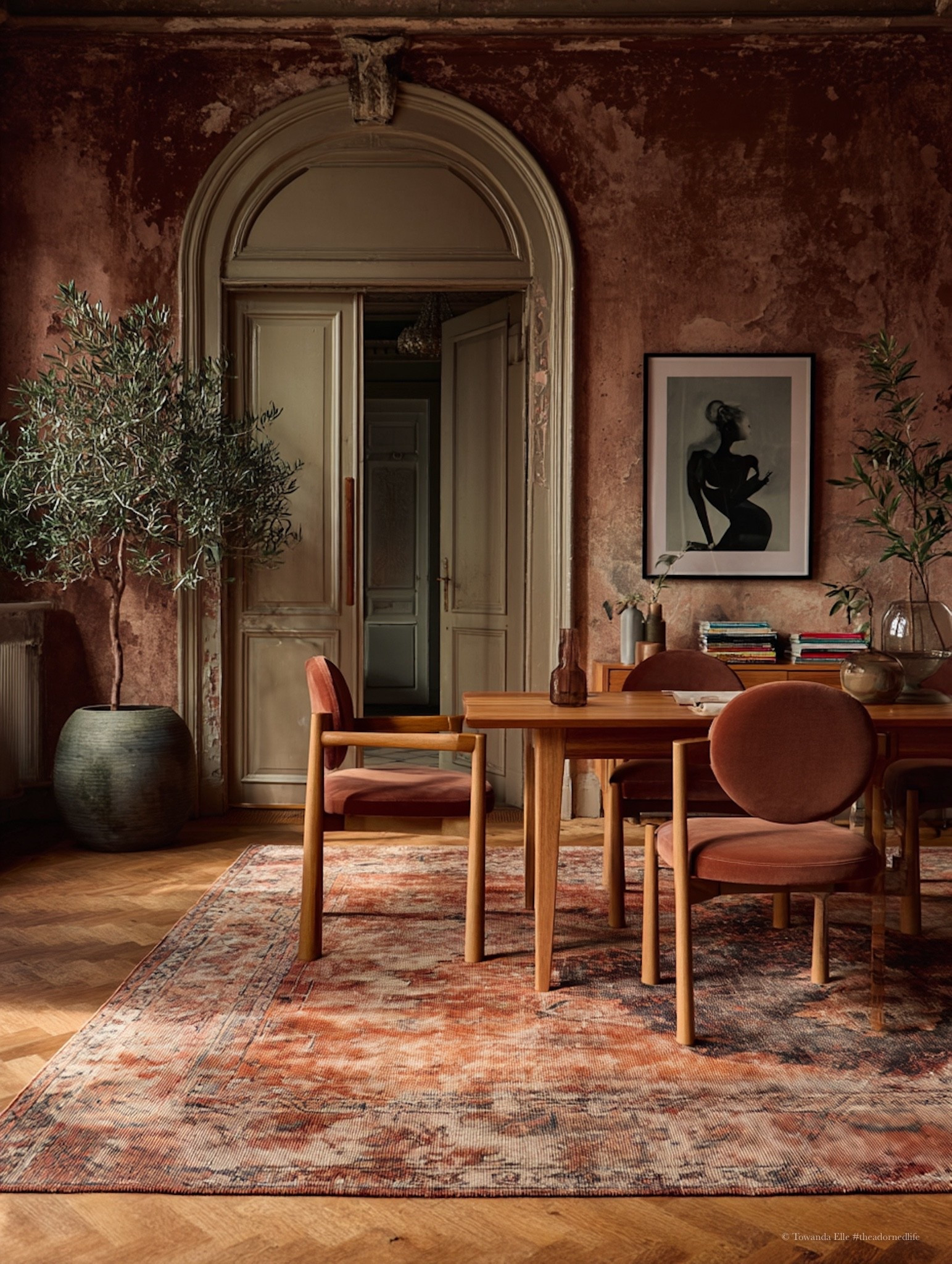 Lulu and Georgia -- dining room inspiration w/ antique rose and terracotta! 

 #LTKHome