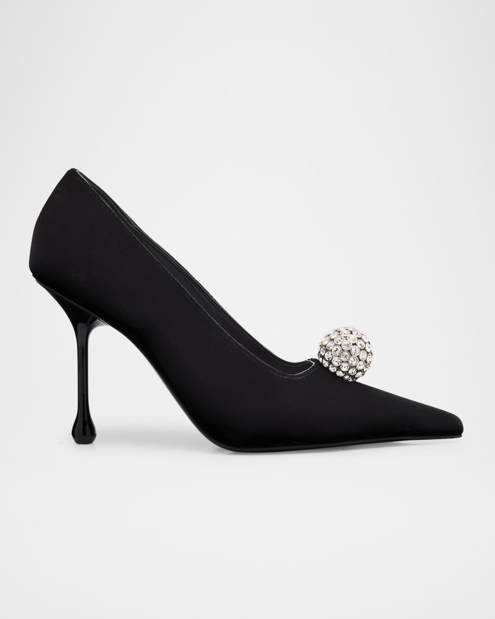 Jimmy Choo Crystal Orb Velvet Pumps | Neiman Marcus