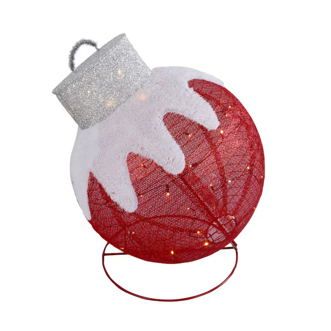 Holiday Living 30-in LED Pop Up Red Ornament | Lowe's