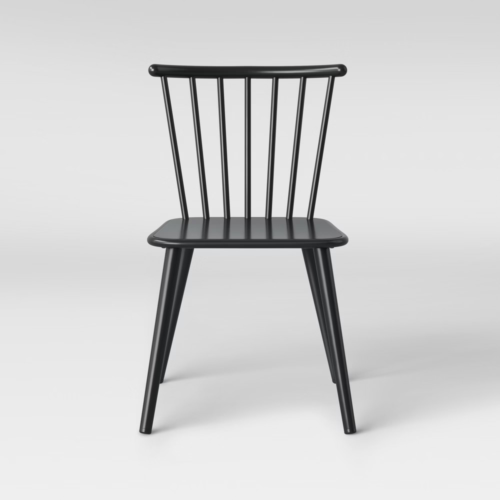 Metal Windsor Chair (Set Of 2) Black - Pillowfort | Target