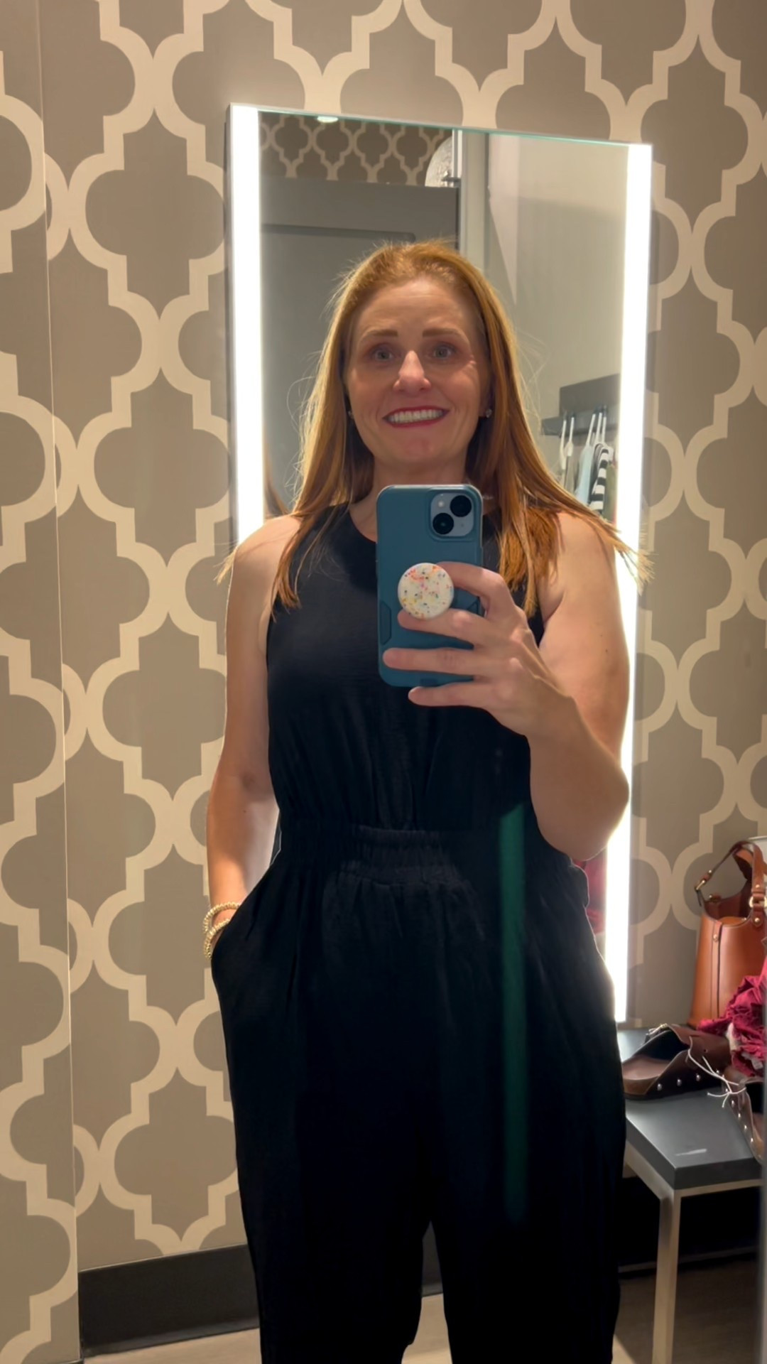 Black jumpsuit transformation to get more wears from your new purchases 

#LTKFindsUnder50 #LTKOver40