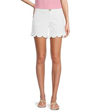 Buttercup Mid Rise Scallop Shorts | Dillard's