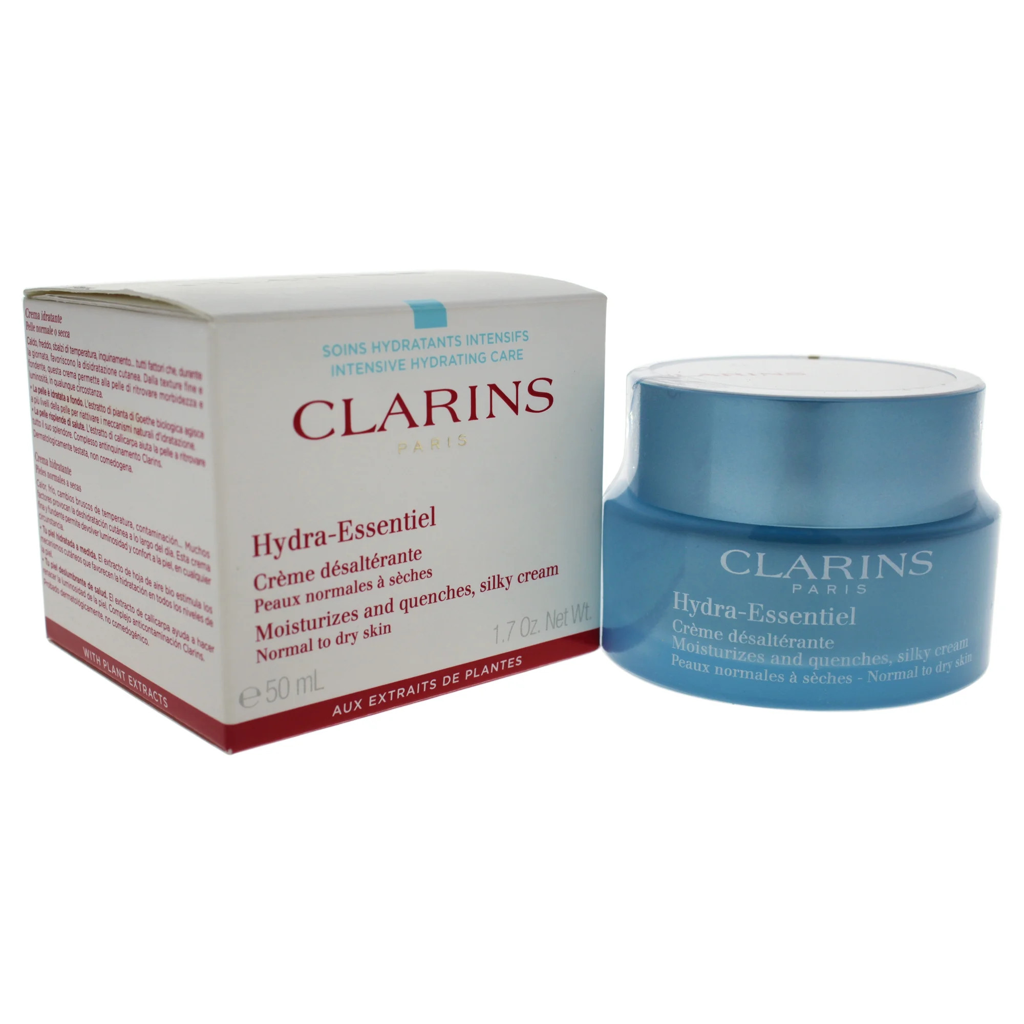 ($48 Value) Clarins Hydra-Essentiel Silky Cream SPF 15, Normal to Dry Skin, 1.7 Oz | Walmart (US)