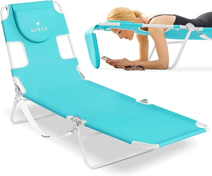Ostrich the Original Chaise 72 x 22 Inch Lounge Portable Reclining Lounger, Outdoor Patio, Beach,... | Amazon (US)