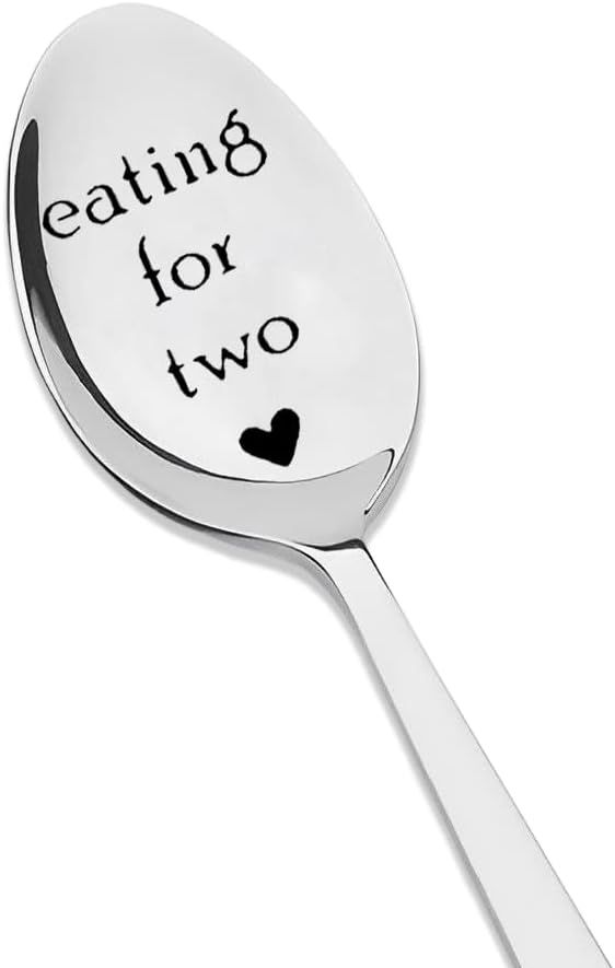 Pregnancy Gifts for First Time Moms Eating for Two Spoon for Soup Cereal Spoons Gift for Pregnant... | Amazon (US)