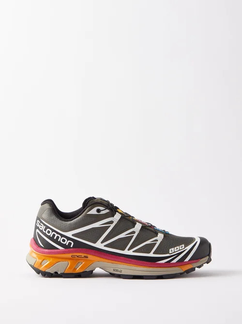 Salomon - Xt-6 Recut Mesh Trainers - Womens - Black Multi | Matches (UK)