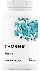 Thorne Biotin 8 - Vitamin B7 (Biotin) for Healthy Hair, Nails, and Skin - 60 Capsules | Amazon (US)