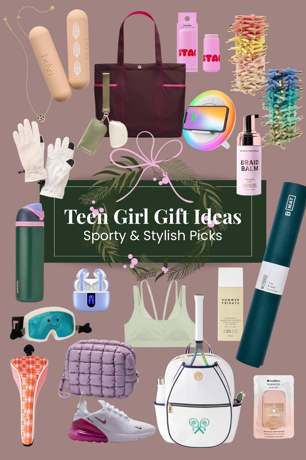 For the girl who’s always on the move — but never without style 💪🎀
If you’re shopping for a sporty teen girl, this gift guide is packed with fun, functional, and actually trendy ideas she’ll love.

Whether she’s a competitive athlete, a gym class regular, or just loves the sporty aesthetic, these gifts are perfect for Christmas, birthdays, or any time you want to surprise her. I’ve rounded up my favorite finds — from Lululemon-inspired bags, personalized tennis gear, and cozy yoga accessories to waterproof earbuds, cute hair ties, and self-care picks made for athletes.

Think practical meets Pinterest-worthy. 🎁✨

💡 Here’s what you’ll find:
	•	Sporty + aesthetic gear she’ll use every day (sneakers, weights, yoga mats)
	•	Trendy athletic-inspired accessories (Lululemon bags, wallets, hair-ties)
	•	Gifts for the athlete (beauty products and post-practice treats)
	•	Thoughtful, stylish ideas that fit every budget

Perfect for: 🎄
→ Teen girls who love fitness or dance
→ Athletes who still love to accessorize
→ Trendy teens who live in athleisure
→ Teens who love brands like Lululemon, Aerie, and Nike

Shop all my sporty teen girl gifts! 

You’ll find a mix of cute, useful, and totally giftable finds she’ll actually be excited to unwrap this year.

#TeenGiftGuide #SportyTeenGiftIdeas #TeenGirlGifts #TeenChristmasGifts #GiftGuide2025 #TeenAthleteGifts #SportyGirlStyle #LTKGiftGuide #HolidayGiftIdeas #LululemonGifts #AthleisureGifts #ActiveGirlGifts #GiftsForHer #TeenGirlStyle #HolidayShopping #ChristmasGiftIdeasForHer

#LTKActive #LTKGiftGuide #LTKKids