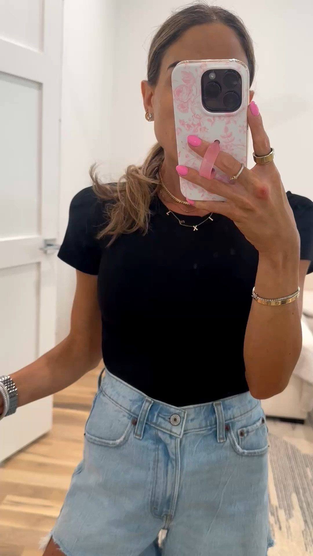 The perfect denim shorts on major sale! Code AFLTK and not too tight or short 
Wearing 23

#LTKSpringSale #LTKPetite #LTKSaleAlert