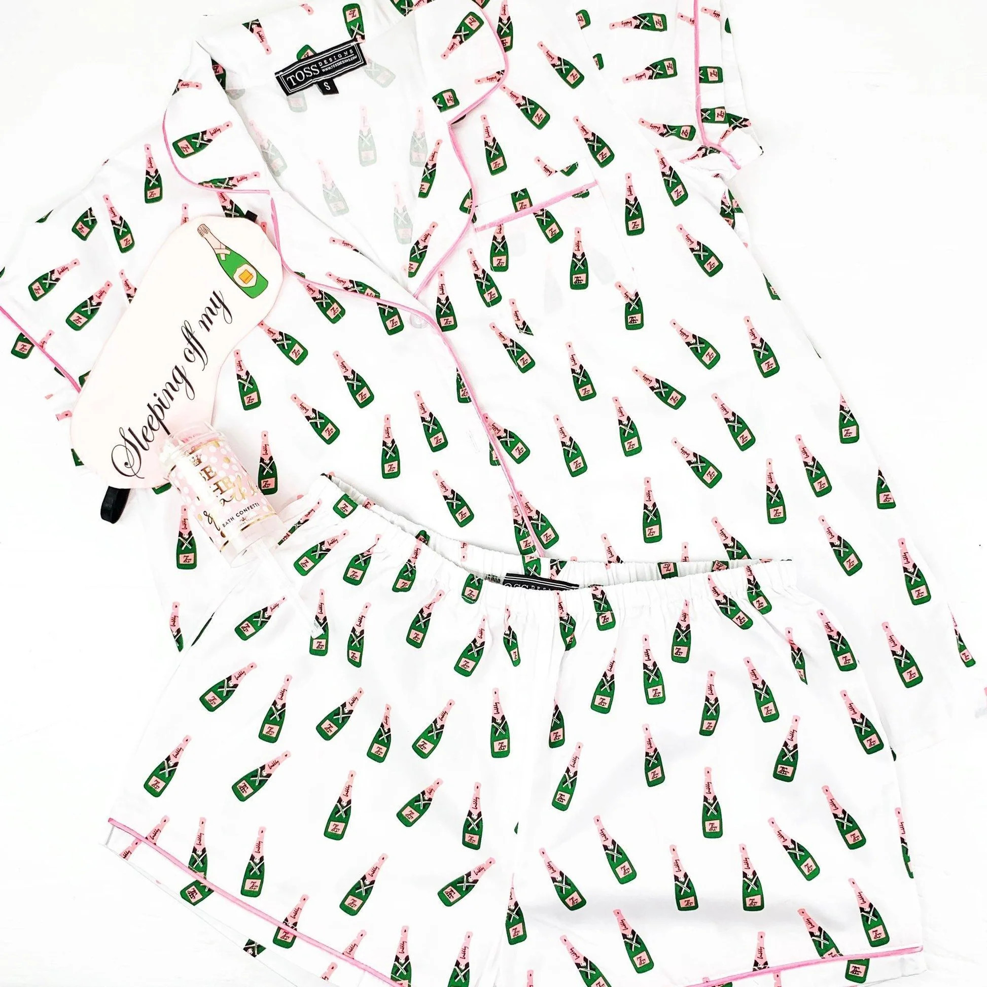 Champagne Pajama Shorts Set | Sorelle Gifts