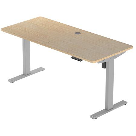 Progressive Desk Bamboo Electric Standing Desk High-Quality Adjustable Height Stand Up Desk - 42 x30 | Walmart (US)