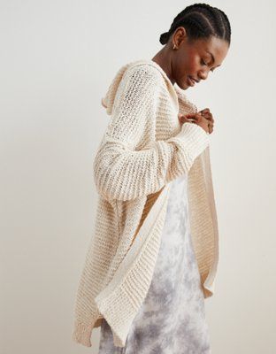 Aerie Hooded Cardigan | American Eagle Outfitters (US & CA)