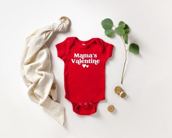 Mama's Valentine, Baby Bodysuit, Mommy Is My Valentine, Baby Valentine Outfit, Valentine's Day Sh... | Etsy (US)