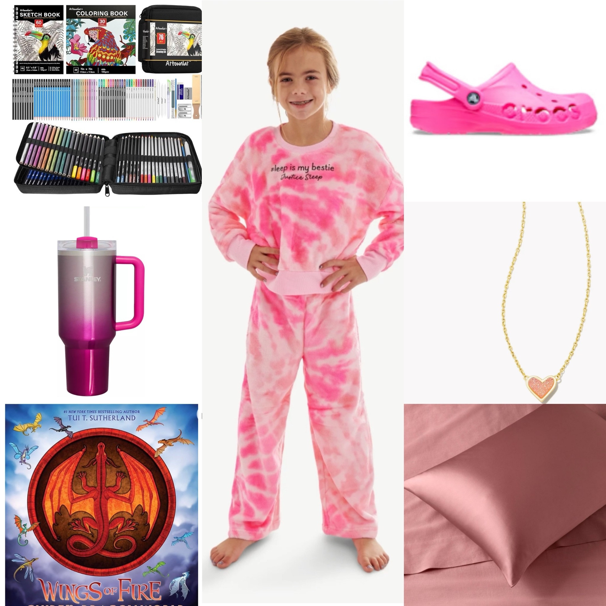 12 yr old girl Christmas gift guide Pre teen
Gift ideas
Silk pillowcase
Target finds
Xmas
Wishlist
Pink
Crocs
Wings of fire guide book
Amazon
Ombré Stanley cup
Affordable 
Kendra Scott Ari necklace 
Gold
Heart 
Art 
Sketch
Kit
Walmart
Pajamas 
Cozy
Lounge wear


#LTKGiftGuide #LTKHoliday #LTKkids