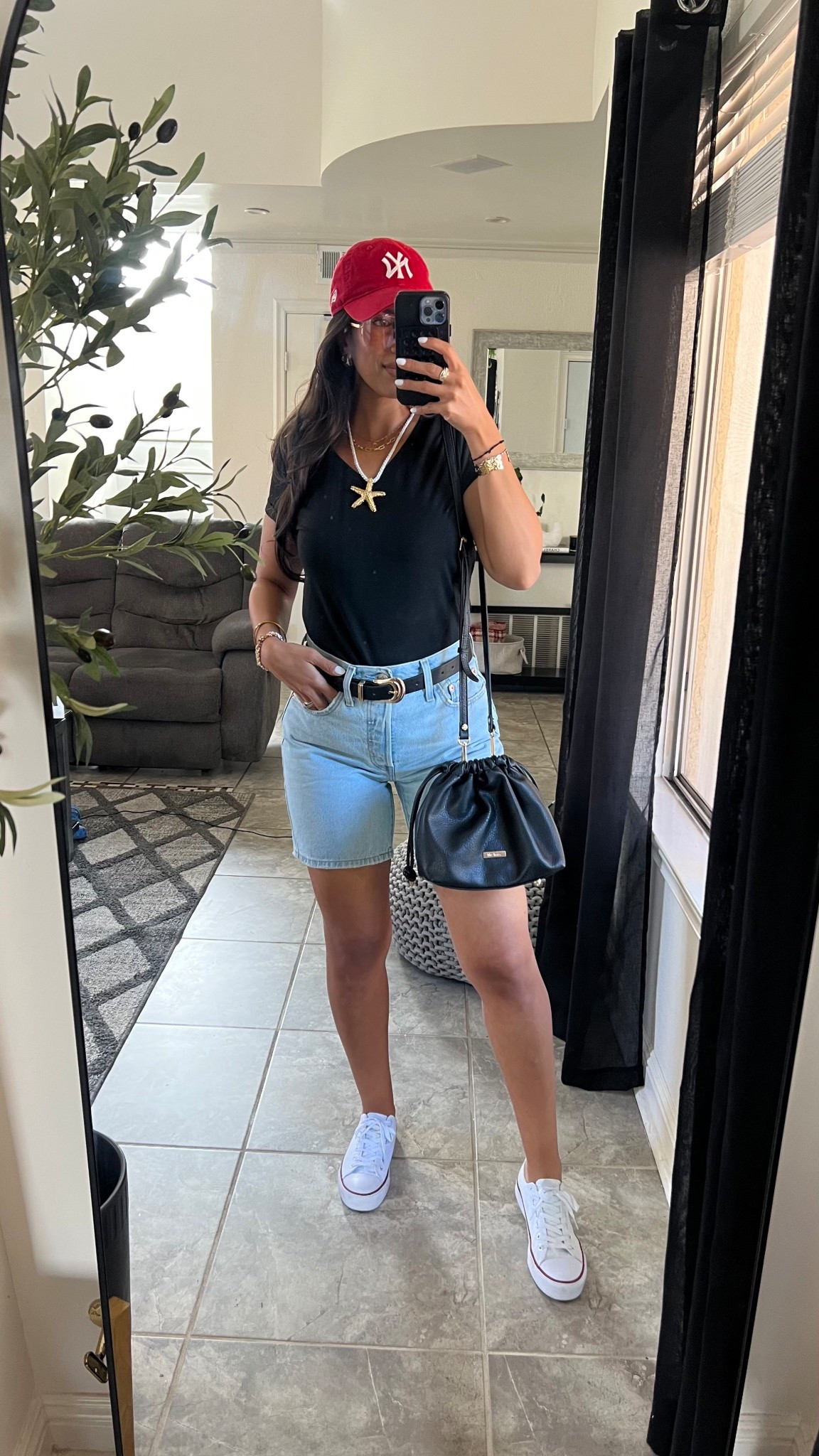 Basic, casual and easy summer outfit! Levi’s shorts size 28 because they have no stretch. I’m 5’4 and 132lbs. 33% off today! 

#LTKStyleTip #LTKSummerEdit #LTKSaleAlert