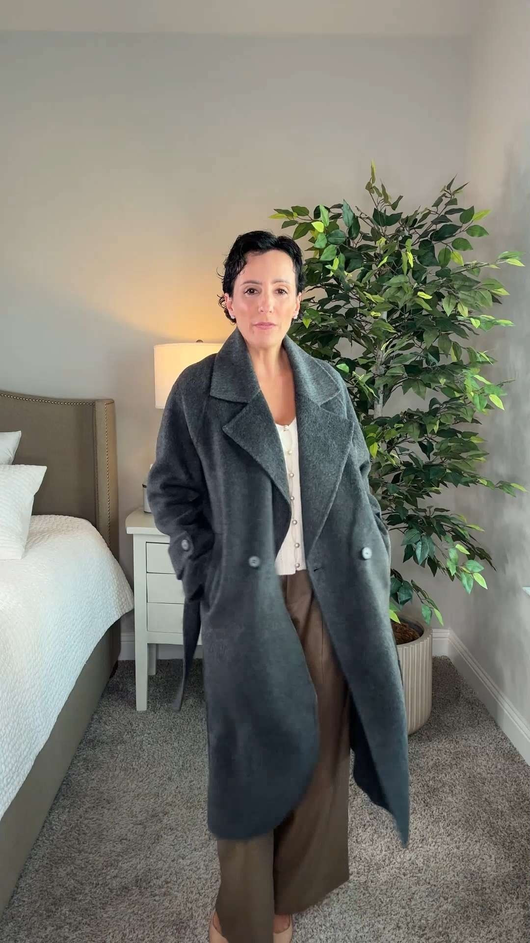 Petites… this charcoal wool jacket is everything. 🖤

Another double-faced wool beauty and I’m officially in love. The fabric feels rich and luxurious, yet lightweight and comfortable. The unstructured fit makes it effortless and easy to wear.

Best part? It’s proportioned for petites (5'4" and under), so the sleeves and length actually fit, no tailoring needed.

And the matching scarf detail? The trend everyone’s talking about. 

 #LTKootd #LTKOver40 #LTKPetite