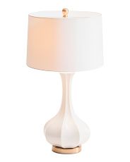 27in Fluted Ceramic Table Lamp | TJ Maxx