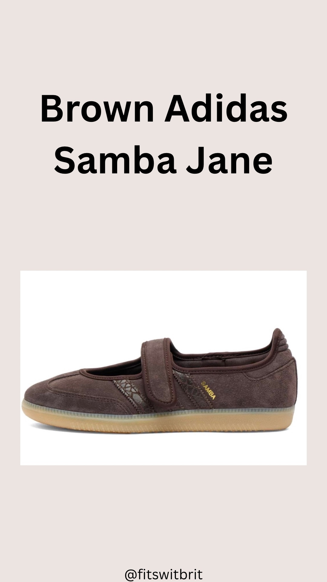 Brown Adidas Samba Jane
