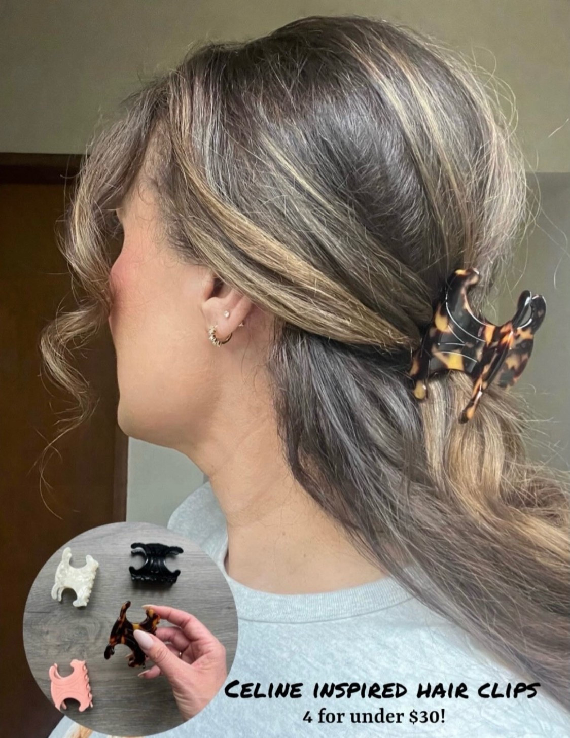 These Celine inspired hair clips are so good! Four for under $30! Designer inspired accessories, Luxe for less, Amazon find, bougie on a budget #LaidbackLuxelife

Hey Beautiful! Feel free to comment on this post if you have any questions! 🫶🏽

Follow me for more fashion finds, beauty faves, lifestyle, home decor, sales and more! So glad you’re here!! XO, Karma

#LTKootd #LTKOver40 #LTKBeauty
