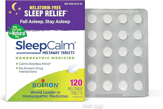 Boiron SleepCalm Tablets Sleep Aid for Deep, Relaxing, Restful Nighttime Sleep - Melatonin-Free a... | Amazon (US)
